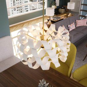 Manor Brook Mariana 6-Light White Designer Pendant